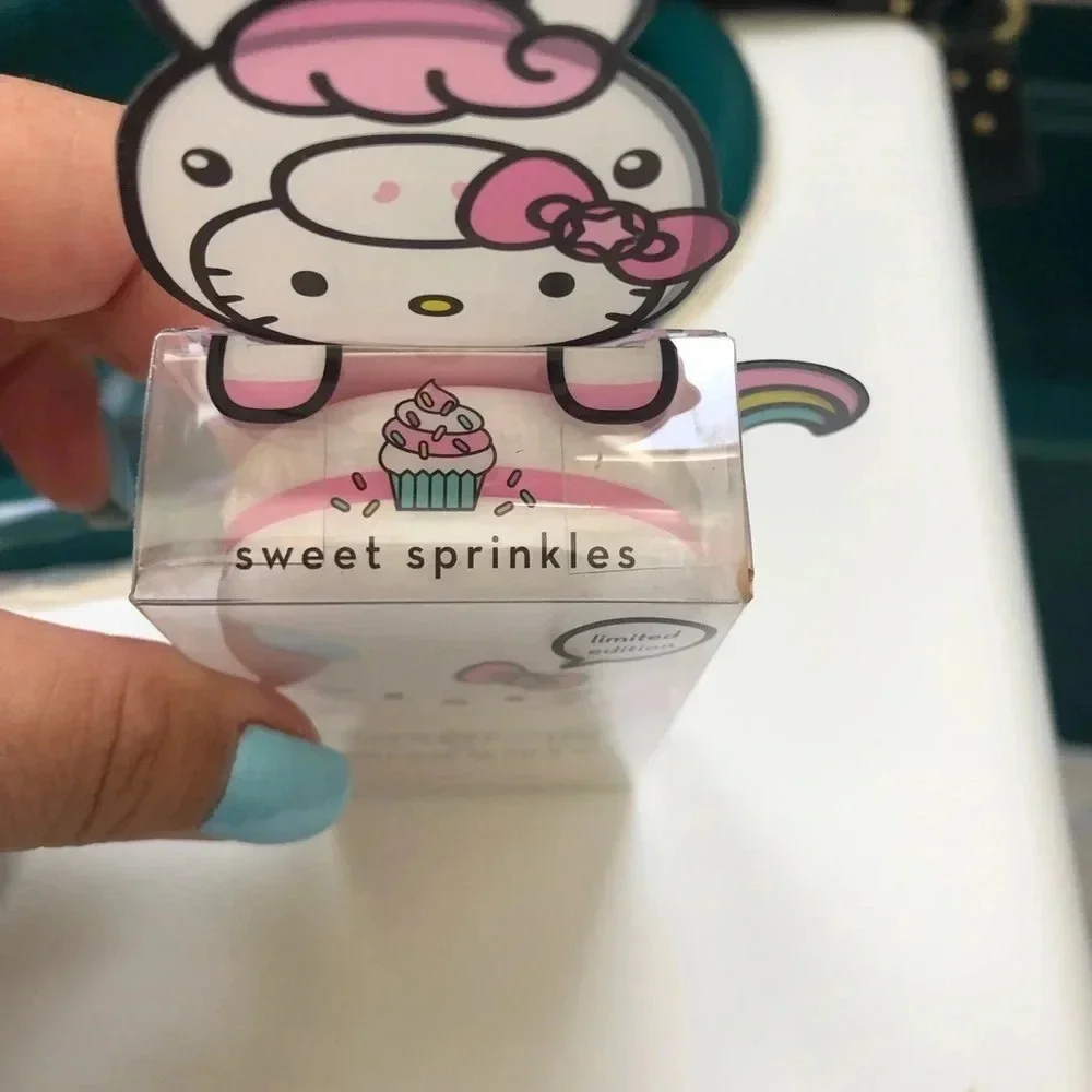 NIB HELLO KITTY MACARON LIP BALM